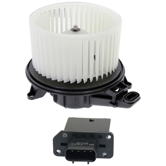 2011 Lincoln Navigator - 2-Piece Kit Front Blower Motor, Production Date From October 04, 2009, Includes (1) Blower Motor and (1) Blower Motor Resistor