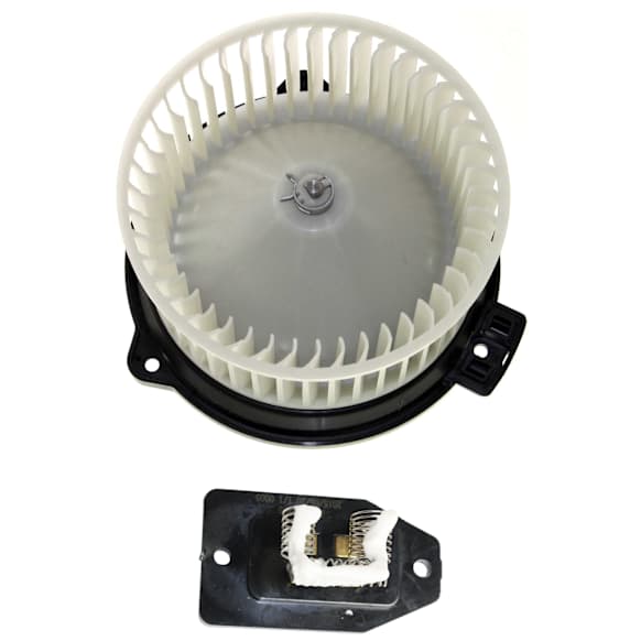 2-Piece Kit Blower Motor Kit, includes (1) Blower Motor and (1) Blower Motor Resistor