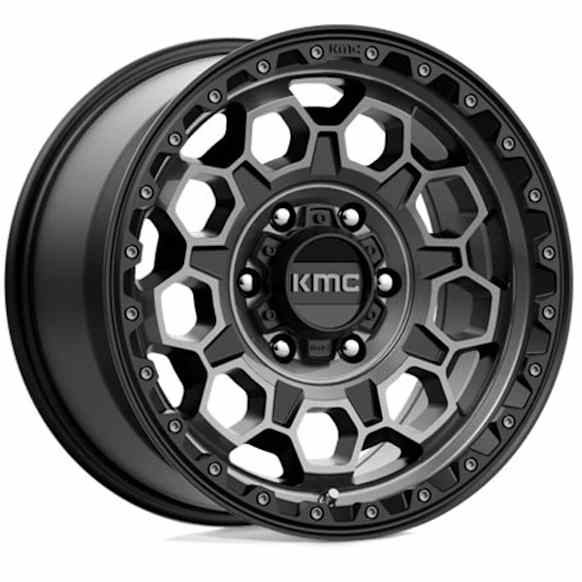 KM54579068418 Aluminum Satin Black Wheel, 17 in. X 9 in., 6 x 5.5 Bolt Pattern