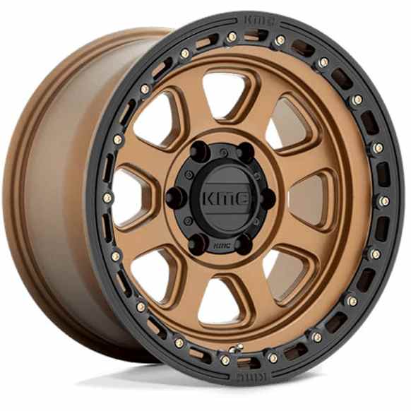 KM54889080618 Aluminum Matte Bronze Wheel, 18 in. X 9 in., 8 x 6.5 in. Bolt Pattern
