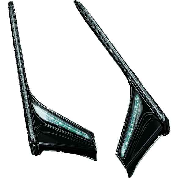 3247 Light Bar - Gloss Black, Direct Fit, Set of 2