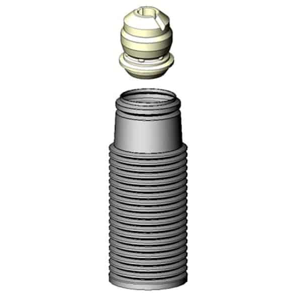 SB109 Shock and Strut Boot - Black, Strut boot, Direct Fit, Sold individually