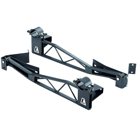 20460 Ladder Bar - Powdercoated Black, Steel, Bolt-On, Direct Fit