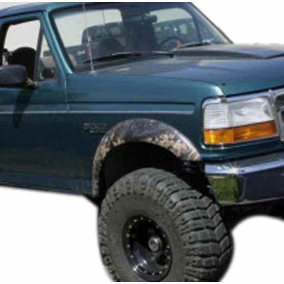 20019-11 Front, Driver and Passenger Side Fender Flares, Black Extend-A-Fender Series