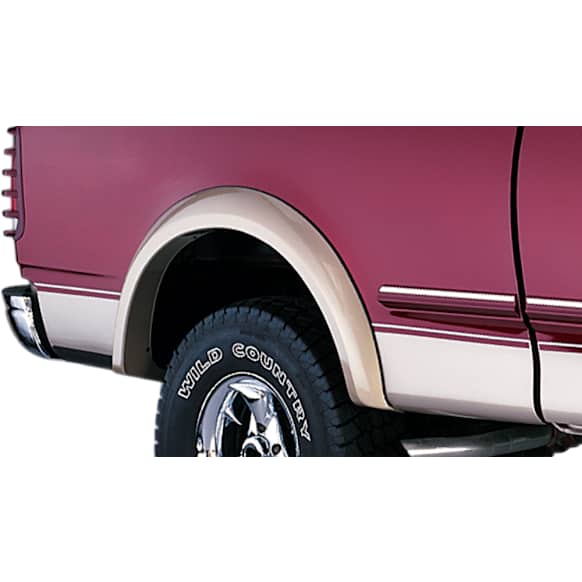 1999 Ford F-150 - Rear, Driver and Passenger Side, Fender Flares, Styleside, Tire Coverage 2 in., Black, Extend-A-Fender Series