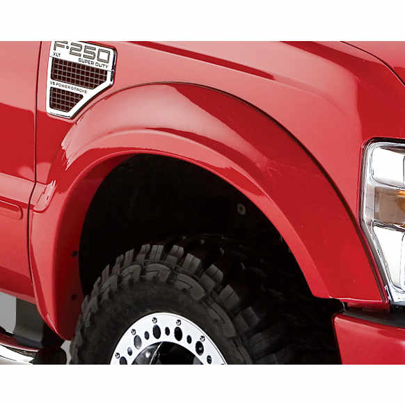 2012 Ford F-150 - Front, Driver and Passenger Side, Fender Flares, Styleside, Tire Coverage 1.5 in., Black, OE Style Series