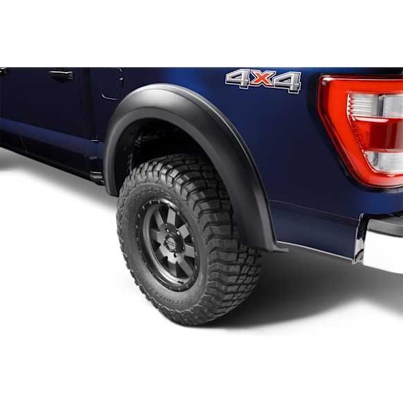 20136-02 Rear, Driver and Passenger Side Fender Flares, Matte Black Extend-A-Fender Series