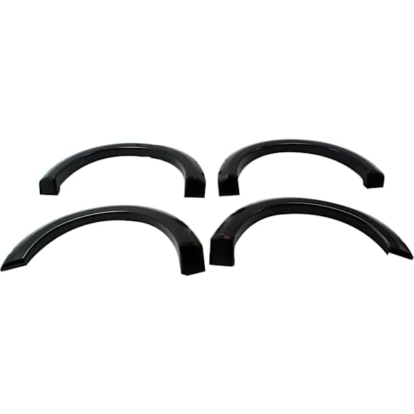 20916-02 Front and Rear, Driver and Passenger Side Fender Flares, Black Pocket Style Series