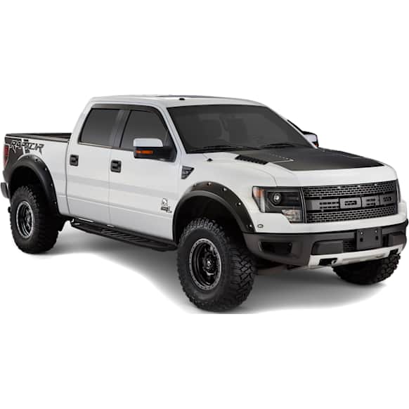 20938-02 Front and Rear, Driver and Passenger Side Fender Flares, Black Pocket Style Series