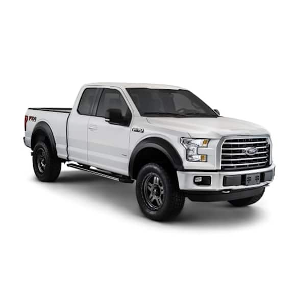 20947-02 Front and Rear, Driver and Passenger Side Fender Flares, Smooth Black Extend-A-Fender Series