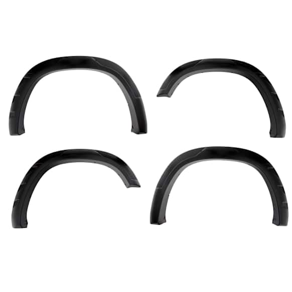 20951-02 Front and Rear, Driver and Passenger Side Fender Flares, Black DRT Series