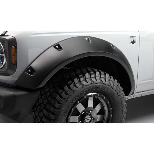 20960-02 Front and Rear, Driver and Passenger Side Fender Flares, Textured Black Pocket Style Series