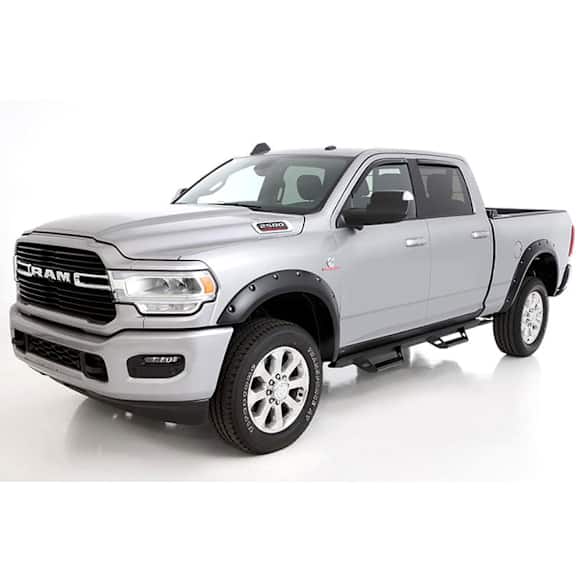 20965-02 Front and Rear, Driver and Passenger Side Fender Flares, Matte Black Pocket Style Series