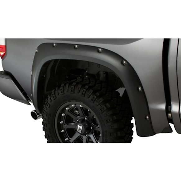 30040-02 Rear, Driver and Passenger Side Fender Flares, Black Pocket Style Series
