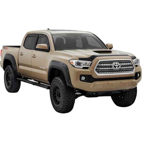 30922-02 Front and Rear, Driver and Passenger Side Fender Flares, Black Pocket Style Series