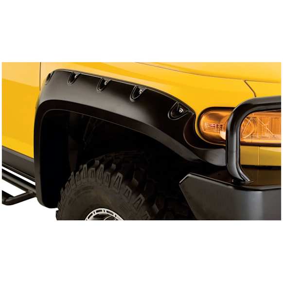 31922-02 Front and Rear, Driver and Passenger Side Fender Flares, Black Pocket Style Series