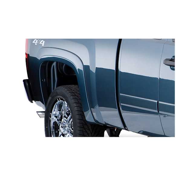 40080-02 Rear, Driver and Passenger Side Fender Flares, Black OE Style Series