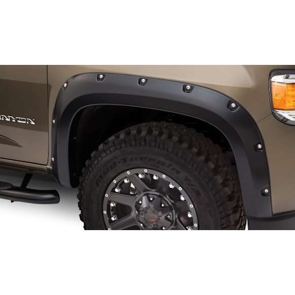 40141-02 Front, Driver and Passenger Side Fender Flares, Black Pocket Style Series