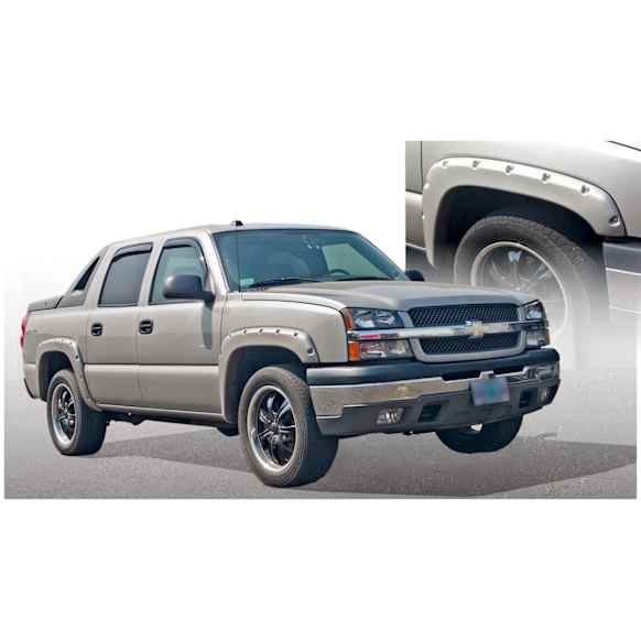 40948-02 Front and Rear, Driver and Passenger Side Fender Flares, Black Pocket Style Series