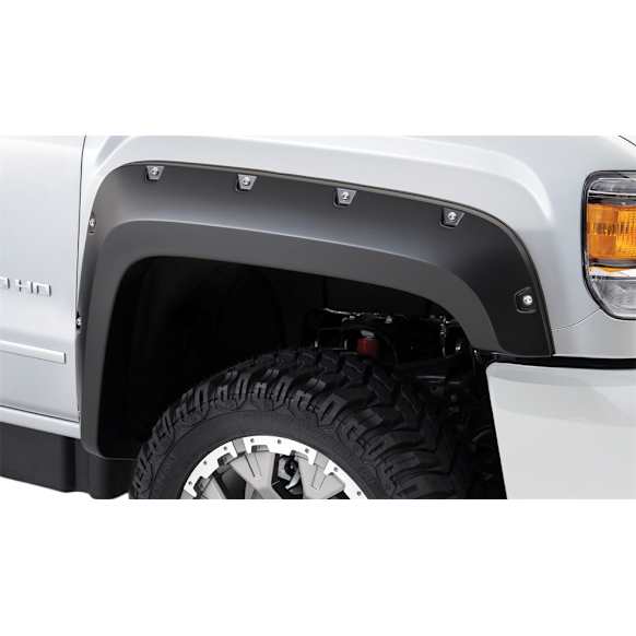 40967-02 Front and Rear, Driver and Passenger Side Fender Flares, Black Pocket Style Series