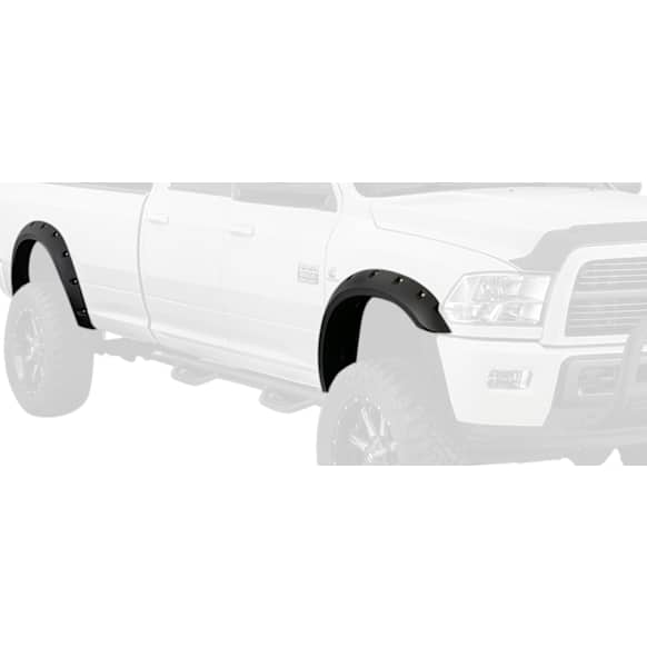 40978-02 Front and Rear, Driver and Passenger Side Fender Flares, Black Max Coverage Pocket Style Series