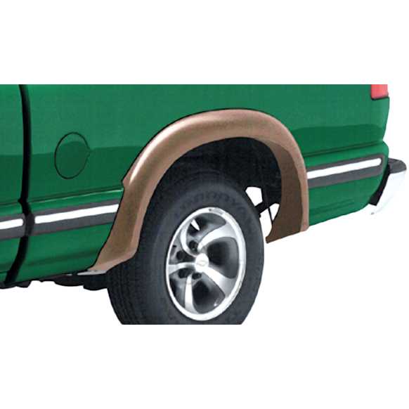 41024-11 Rear, Driver and Passenger Side Fender Flares, Black Extend-A-Fender Series