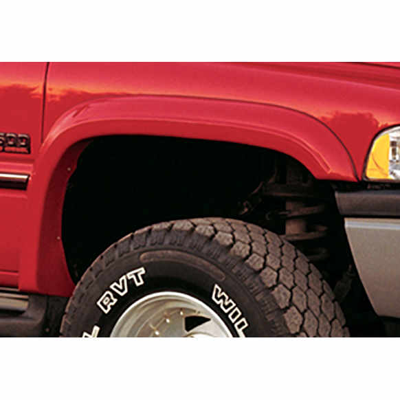 50009-11 Front, Driver and Passenger Side Fender Flares, Black Extend-A-Fender Series