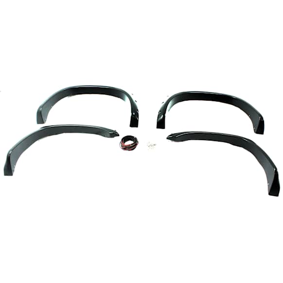 50907-02 Front and Rear, Driver and Passenger Side Fender Flares, Black Pocket Style Series