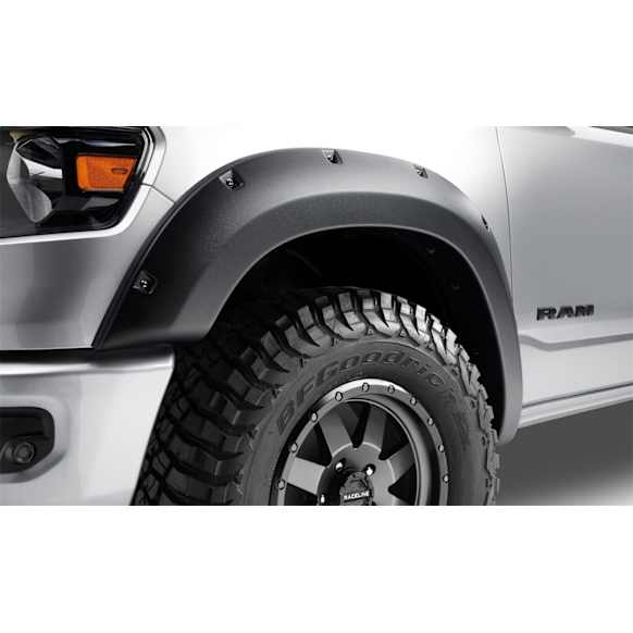 58137-08 Front and Rear, Driver and Passenger Side Fender Flares, Black Forge Series
