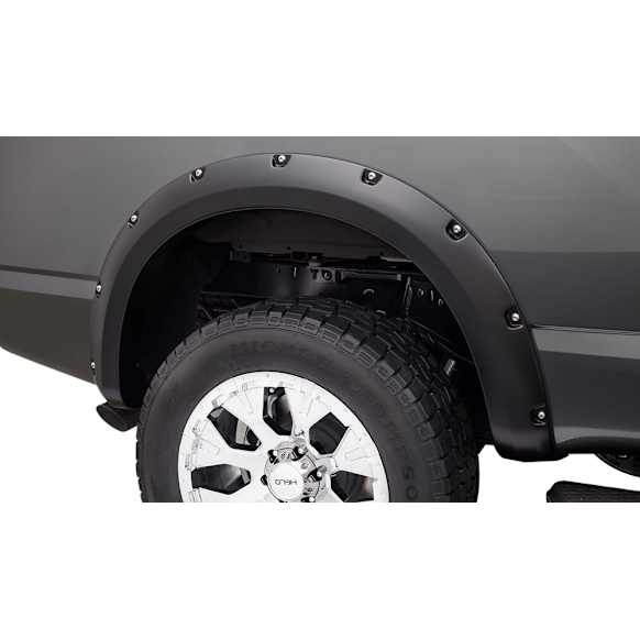 2020 Nissan Titan XD - Front, Driver and Passenger Side, Fender Flares, Fleetside, Black, Pocket Style Series