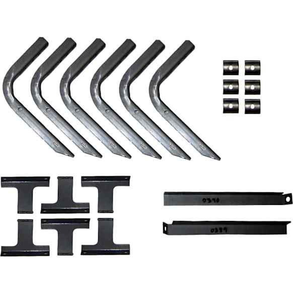 300020 Running Board Mounting Kit - Natural, Steel, Direct Fit, Kit