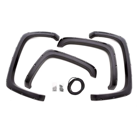 RX106T Front and Rear, Driver and Passenger Side Fender Flares, Black