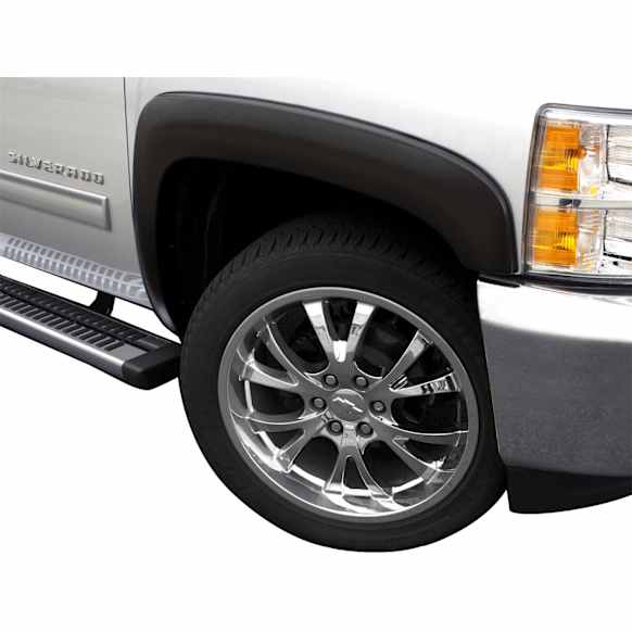 2010 GMC Sierra 1500 - Front, Driver and Passenger Side, Fender Flares, Fleetside, Textured Black, Elite SX-Sport Style Series
