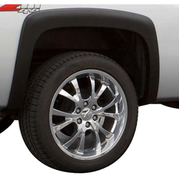2006 Dodge Ram 1500 - Rear, Driver and Passenger Side, Fender Flares, Fleetside, Flare Height 4 in., Tire Coverage 1.25 in., Black, Elite SX-Sport Style Series