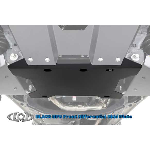 BSP2103 Black Ops Series Powdercoated Black Skid Plate