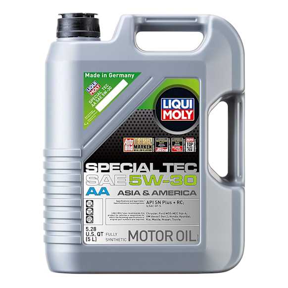 20138 Full Synthetic Motor Oil, 5 Liters, Sold Individually, Special Tec AA Series