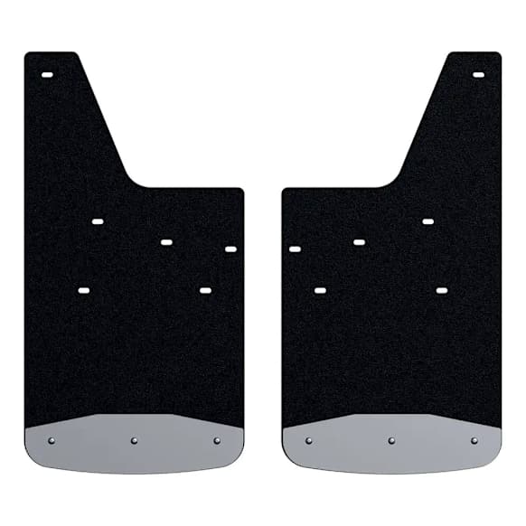 251451 Rear, Driver and Passenger Side Mud Flaps, Black, Rubber, Mud Guards Series