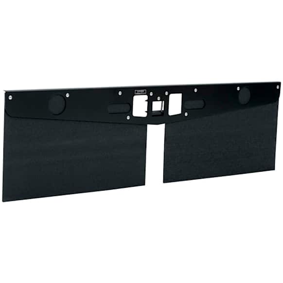 255300 Mud Flaps, Textured Black Center, Rubber, Tow Guard Series