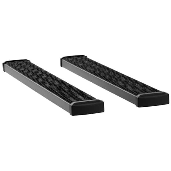415060-401231 Running Boards, Powdercoated Textured Black, Aluminum, Standard Cab Pickup, 7 in. Grip Step Series