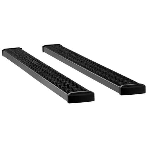 415088-401445 7 in. Grip Step Series Running Boards, Powdercoated Textured Black Non-Powered Aluminum Set of 2