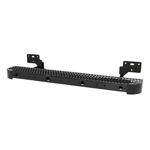 415358-571513 Rear Bumper, Black, Step with Fixed Brackets