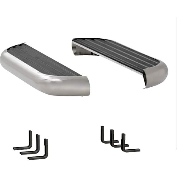 575054-579921 Running Boards, with Polished Stainless Steel Trim, Standard Cab Pickup, 6 1/2 in. MegaStep Series