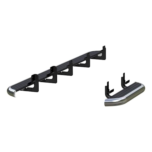 575100-570747 MegaStep Series Running Boards, Polished Non-Powered Stainless Steel Set of 2