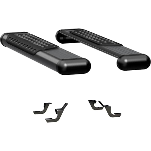 584036-570121 O-Mega II 6 in. Series Running Boards, Powdercoated Textured Black Non-Powered Aluminum Set of 2