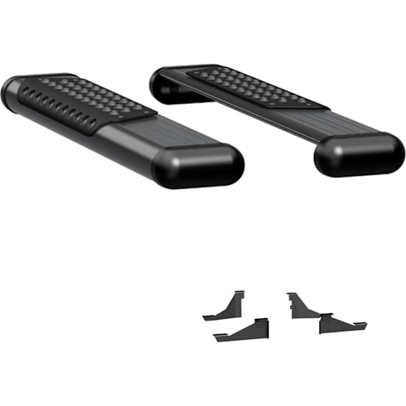 584036-571720 O-Mega II 6 in. Series Running Boards, Powdercoated Textured Black Non-Powered Aluminum Set of 2