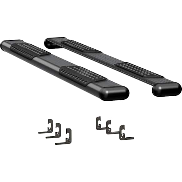 584078-570713 O-Mega II 6 in. Series Running Boards, Powdercoated Textured Black Non-Powered Aluminum Set of 2