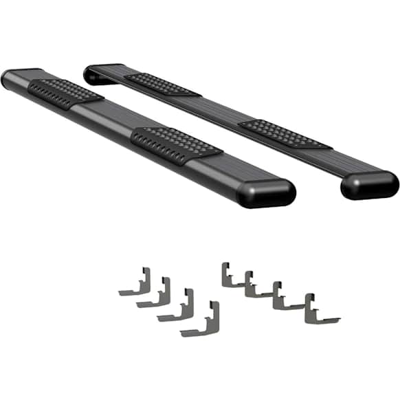 584088-581444 O-Mega II 6 in. Series Running Boards, Powdercoated Textured Black Non-Powered Aluminum Set of 2