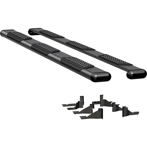 2011 Ram 1500 - O-Mega II 6 in. Series, Running Boards, Powdercoated Textured Black, Non-Powered, Aluminum, Set of 2