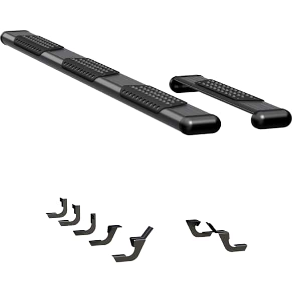 2007 Ford E-250 - O-Mega II 6 in. Series, Running Boards, Powdercoated Textured Black, Non-Powered, Aluminum, Set of 2