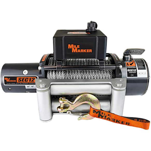 76-50251BW Electric - 12000 lbs., Steel Cable, Handheld Wired Remote, Project ES Series, Winch
